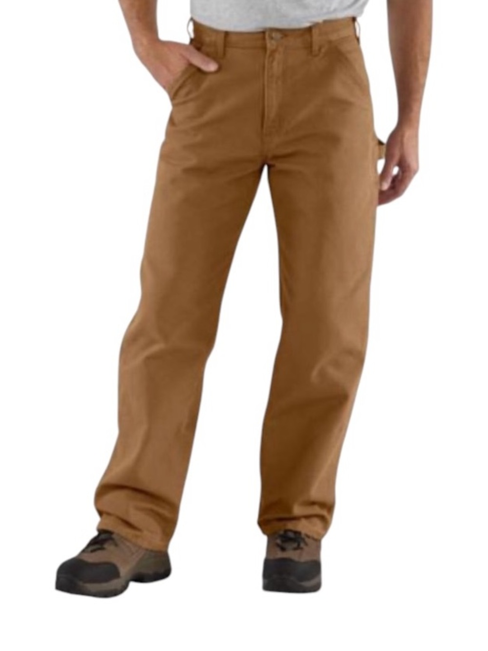 Carhartt B11 Loose-Fit Washed Duck Utility Work Pant in Carhartt Brown 34 x 30